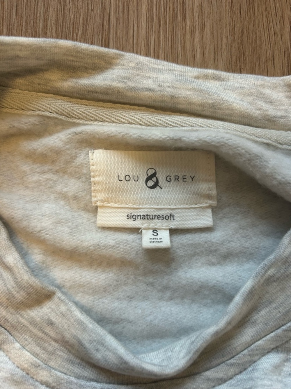 Lou & Grey light heather gray sweatshirt - Picture 3 of 3